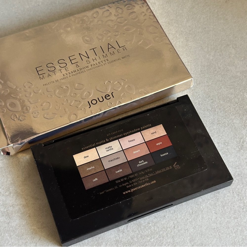 Jouer Essential Matte & Shimmer Eyeshadow Palette  & Long-Wear NO BOX - Picture 5 of 5